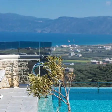 Argyrie Villas, Luxury, Amazing Sea View, Heated Pool Kalleryianá