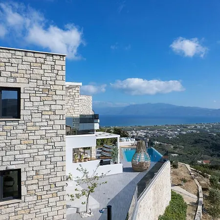 Argyrie Villas, Luxury, Amazing Sea View, Heated Pool *