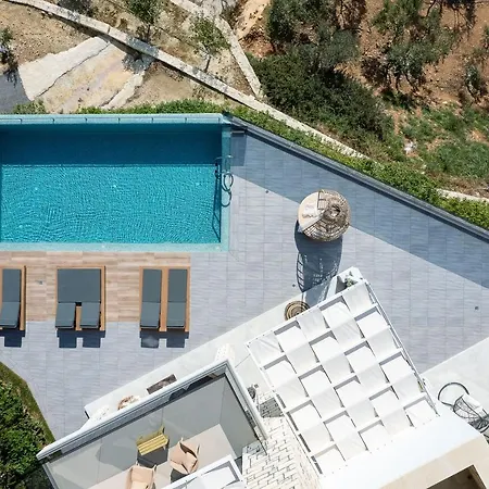 Argyrie Villas, Luxury, Amazing Sea View, Heated Pool Villa Kallergiana