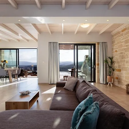 Argyrie Villas, Luxury, Amazing Sea View, Heated Pool Kallergiana