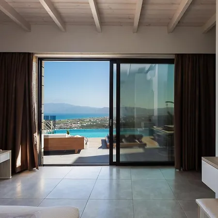 Argyrie Villas, Luxury, Amazing Sea View, Heated Pool * Kallergiana