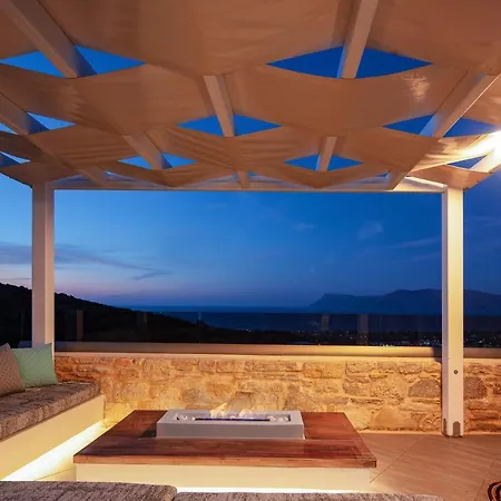 Argyrie Villas, Luxury, Amazing Sea View, Heated Pool Villa