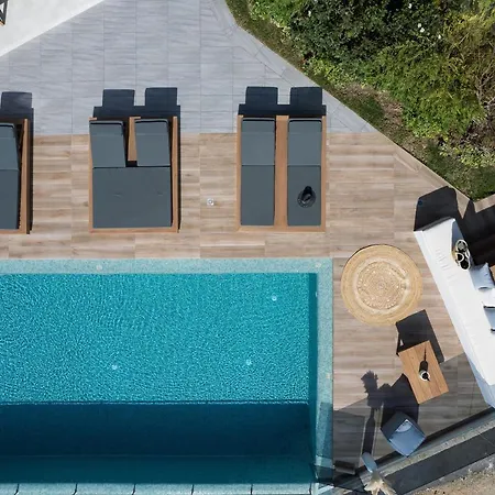 Argyrie Villas, Luxury, Amazing Sea View, Heated Pool Villa Kallergiana