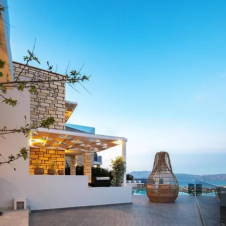 Argyrie Villas, Luxury, Amazing Sea View, Heated Pool Villa