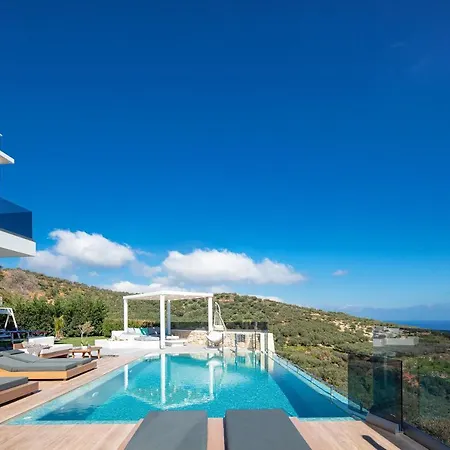Argyrie Villas, Luxury, Amazing Sea View, Heated Pool *