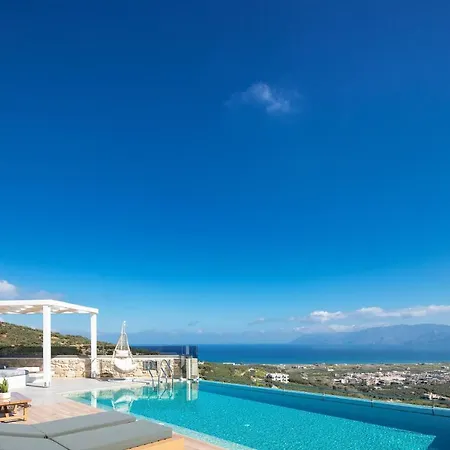 Argyrie Villas, Luxury, Amazing Sea View, Heated Pool Villa Kallergiana