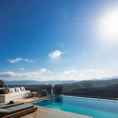 Villa Argyrie Villas, Luxury, Amazing Sea View, Heated Pool *