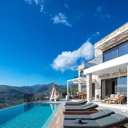 Villa Argyrie Villas, Luxury, Amazing Sea View, Heated Pool Kallergiana