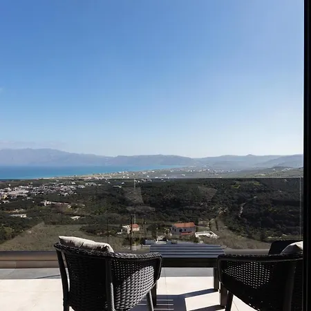 Argyrie Villas, Luxury, Amazing Sea View, Heated Pool Villa *